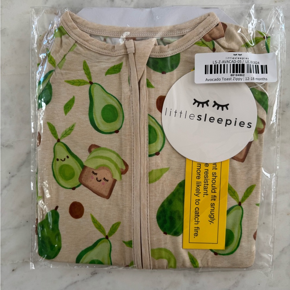 Little Sleepies Avocado Toast Zippy Pajamas